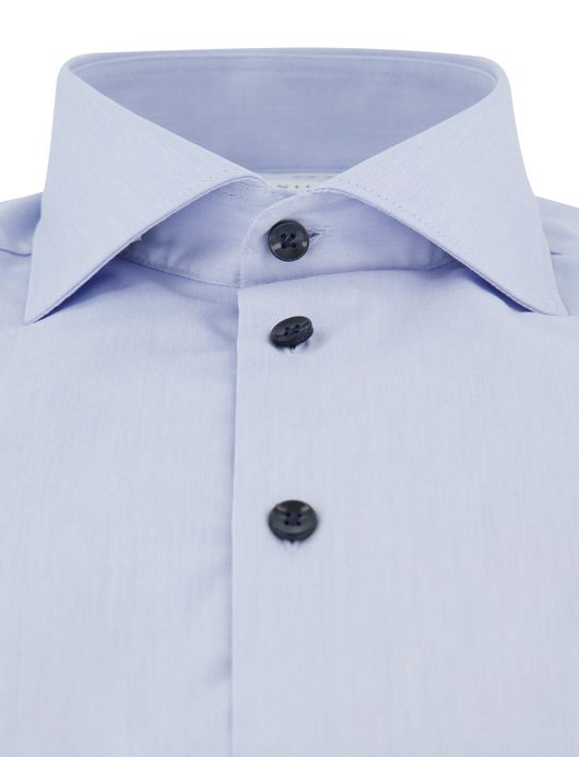 John Miller Tailored Fit overhemd lichtblauw katoen