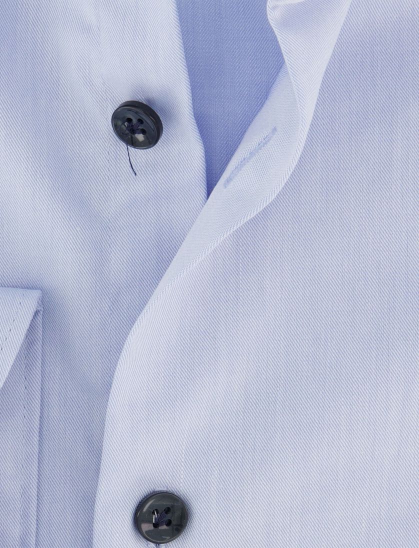 Lichtblauw John Miller Tailored Fit overhemd katoen effen