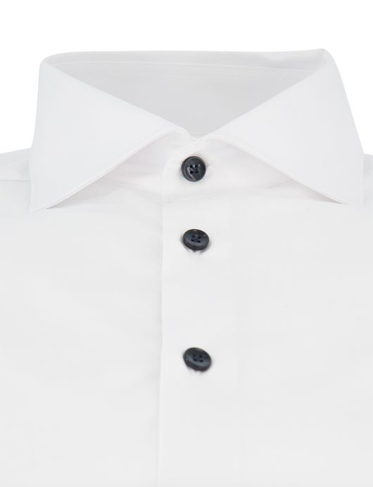 John Miller Tailored Fit overhemd katoen wit