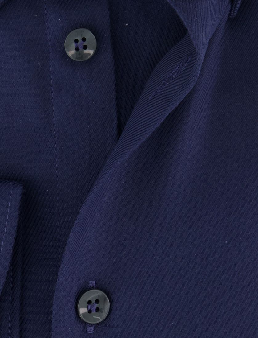 Donkerblauw John Miller overhemd button-down boord katoen
