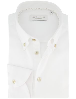 John Miller John Miller Tailored Fit overhemd wit katoen