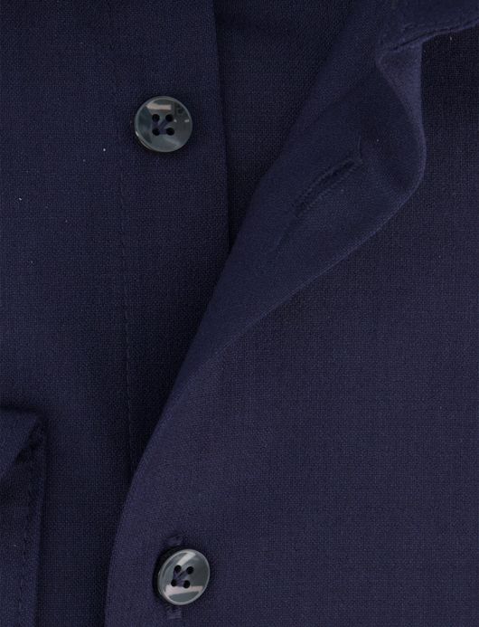 Overhemd John Miller Slim Fit donkerblauw wolblend