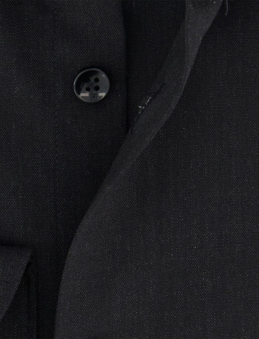 Donkergrijs John Miller Slim Fit overhemd wolblend