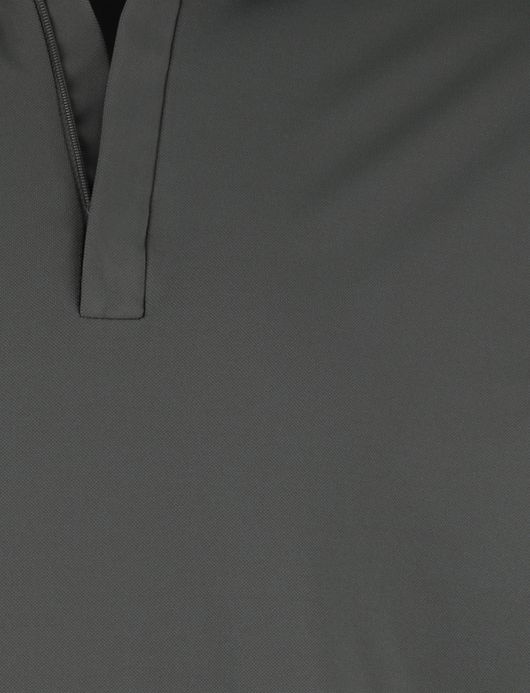 John Miller Shirt polo lange mouw groen rits