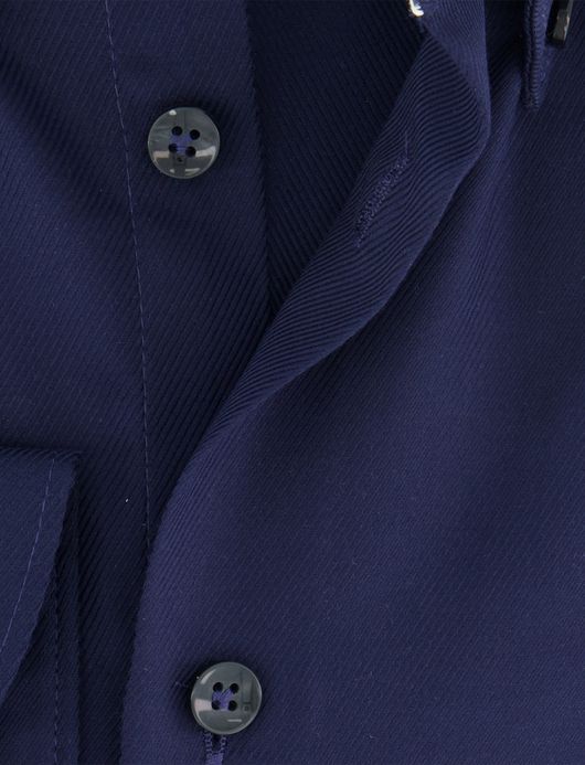 John Miller Tailored Fit overhemd ml7 donkerblauw