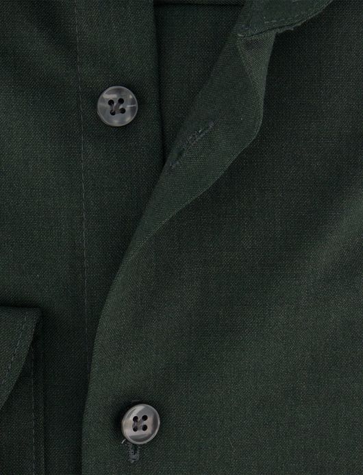 Overhemd John Miller Slim Fit ml7 donkergroen wolblend