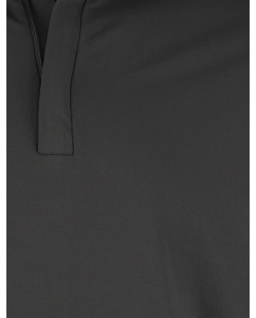 John Miller Slim fit Poloshirt groen rits mouwlengte 7