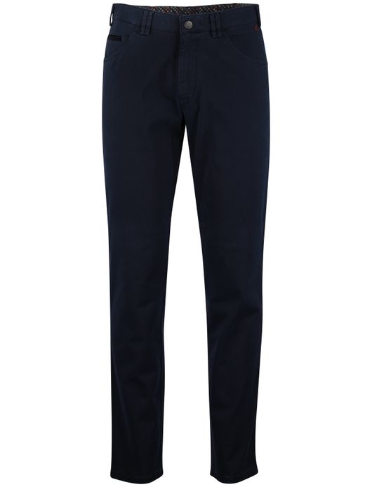 Effen Meyer Dublin 5-pocket broek donkerblauw katoen