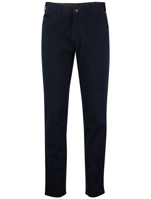 Meyer Dublin chino donkerblauw katoen