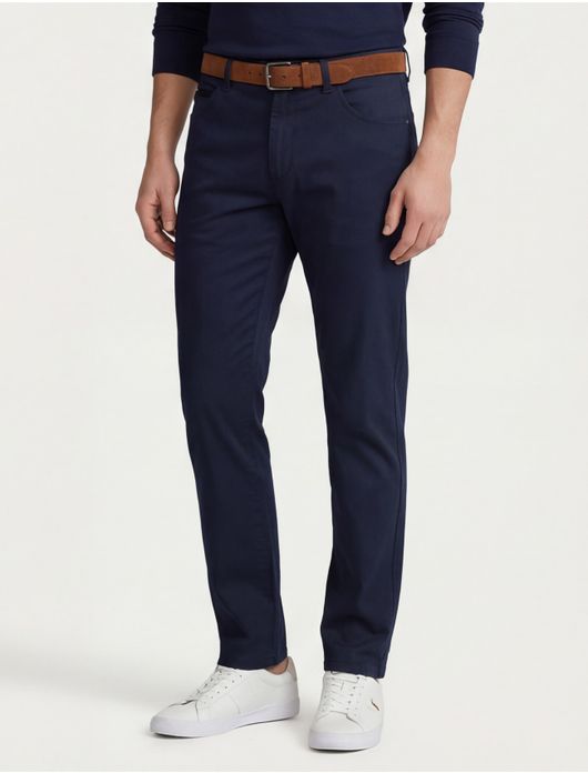 Meyer Dublin chino donkerblauw katoen