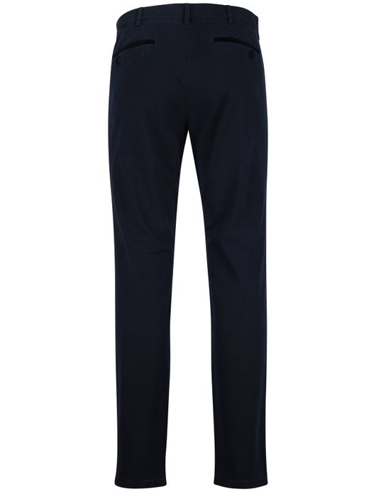 Effen Meyer Dublin 5-pocket broek donkerblauw katoen