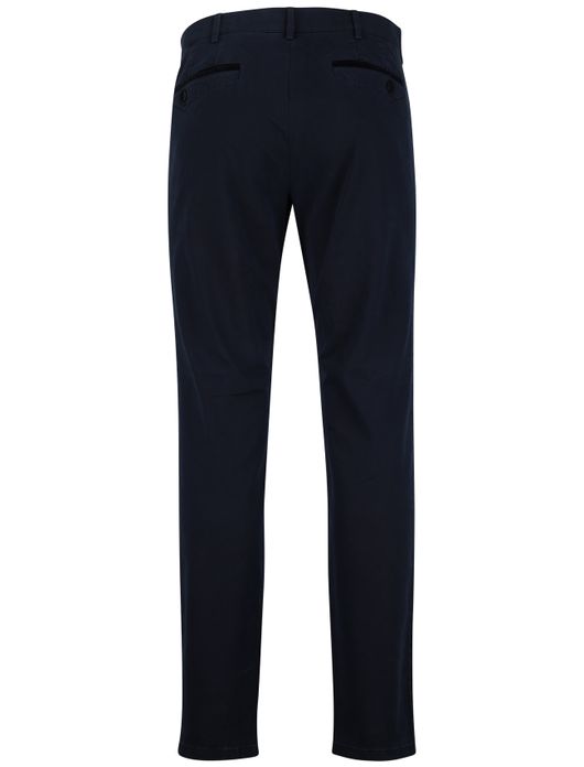 Meyer Dublin chino donkerblauw katoen