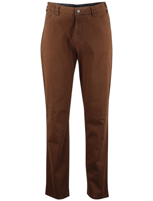 Meyer chino broek donkerbruin