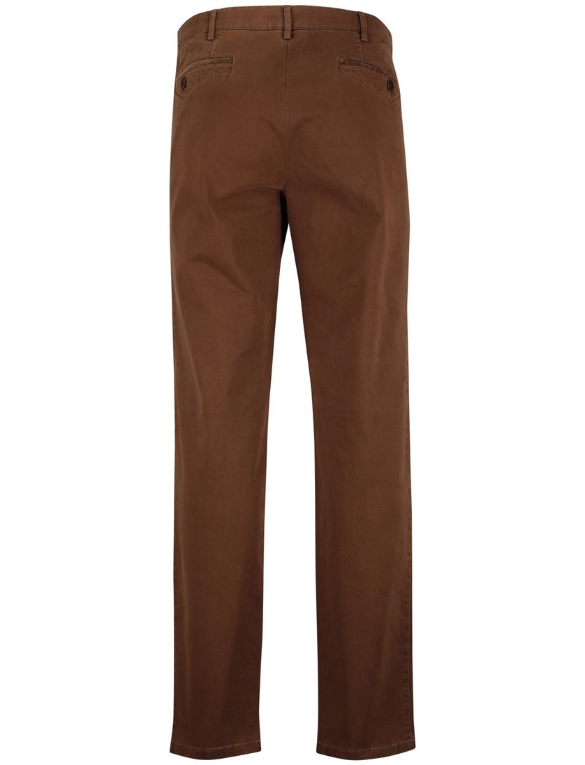Katoenen Gardeur 5-pocket broek bruin
