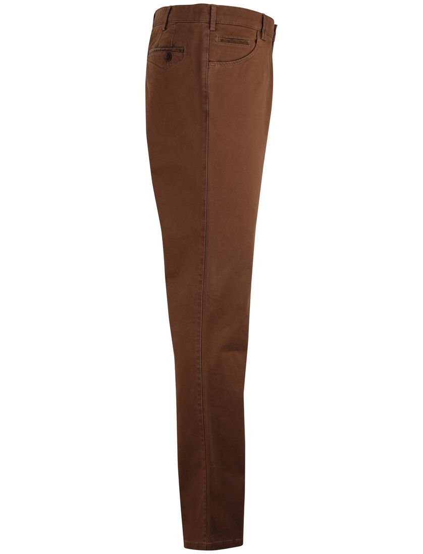 Katoenen Gardeur 5-pocket broek bruin