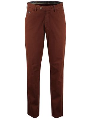 Meyer Meyer flatfront broek bruin effen normale fit