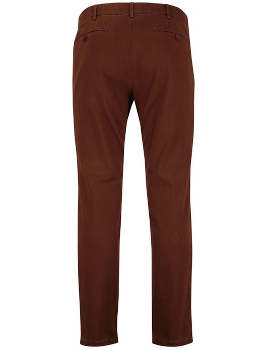 Meyer Rio chino katoen bruin effen