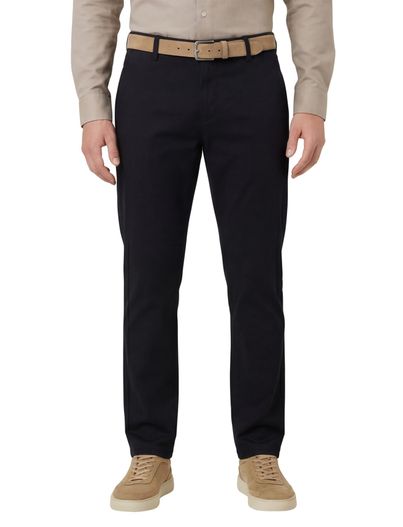 Meyer Meyer Rio chino katoen donkerblauw effen