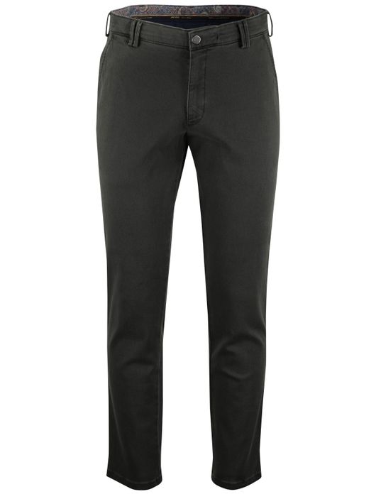 Meyer chino katoen donkergroen