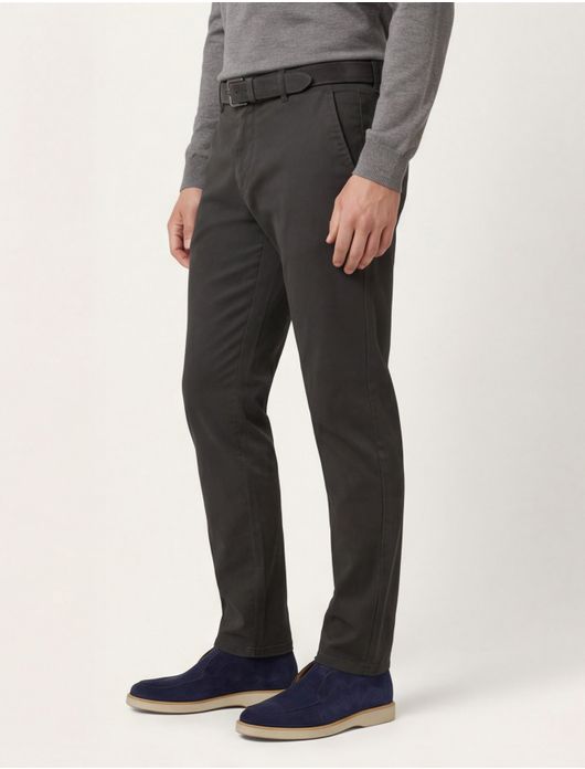 Meyer chino katoen donkergroen