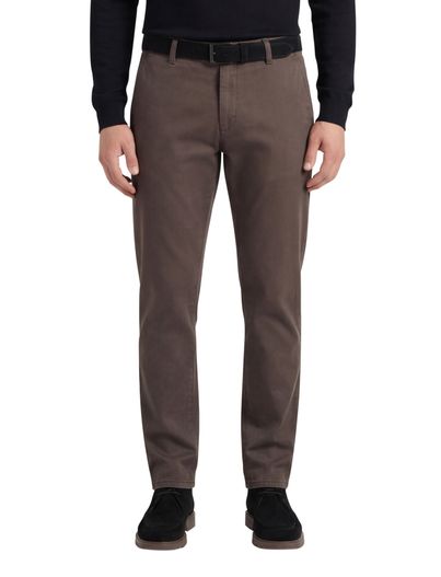 Meyer Meyer 5-pocket broek bruin effen polyester