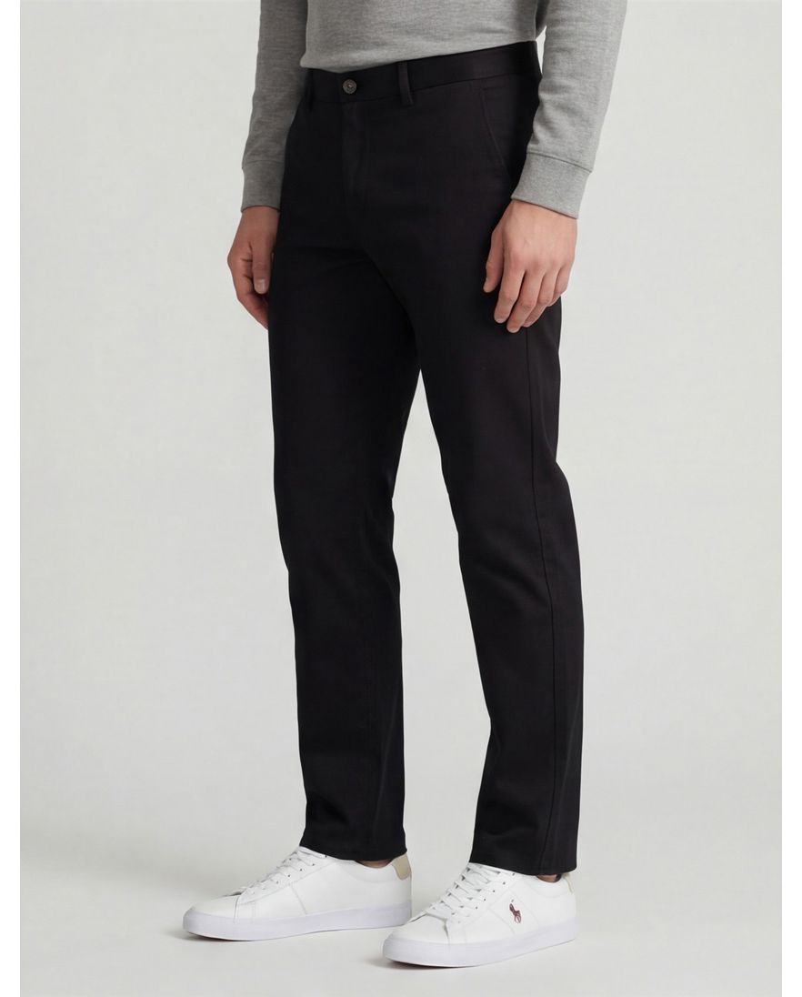 Katoenen chino Meyer Rio donkerblauw