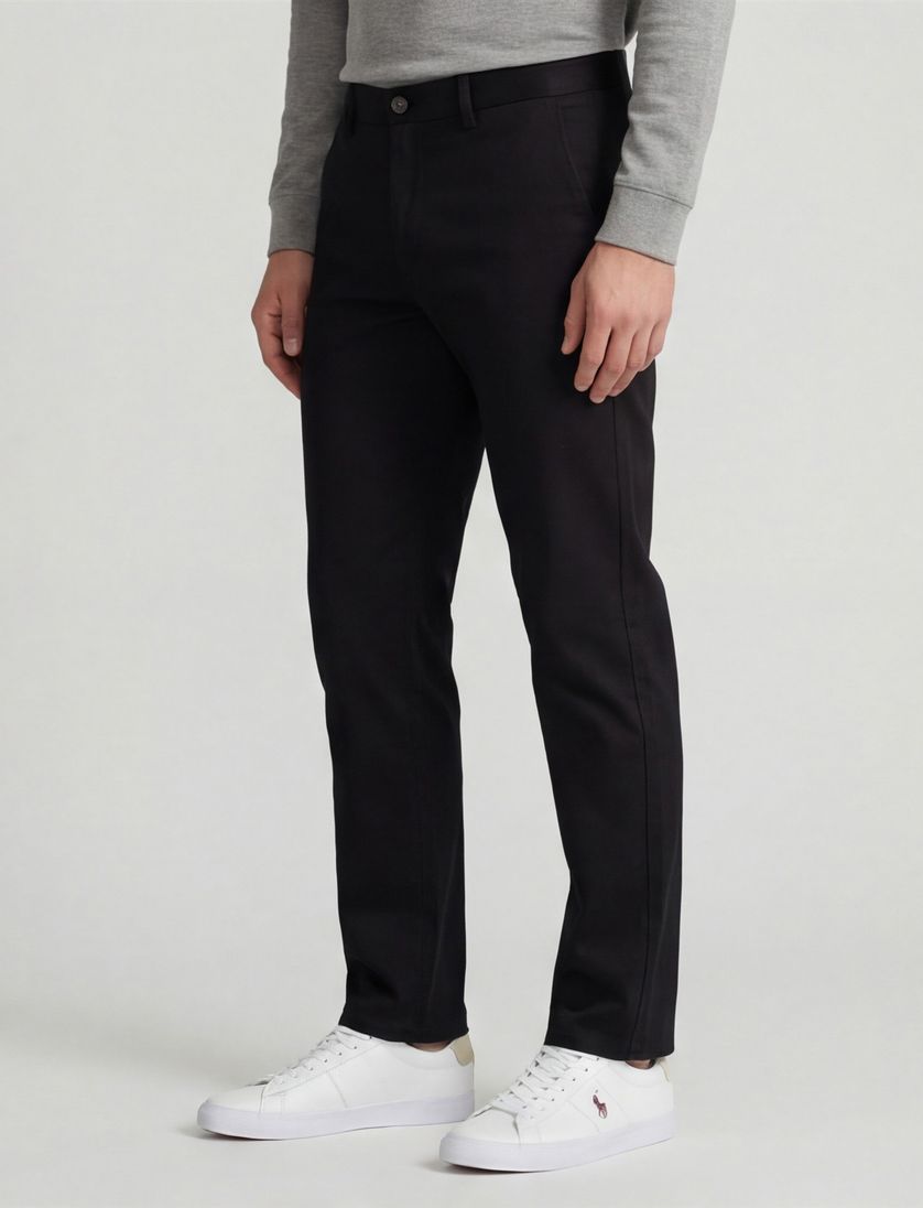 Meyer Rio chino katoen donkerblauw effen