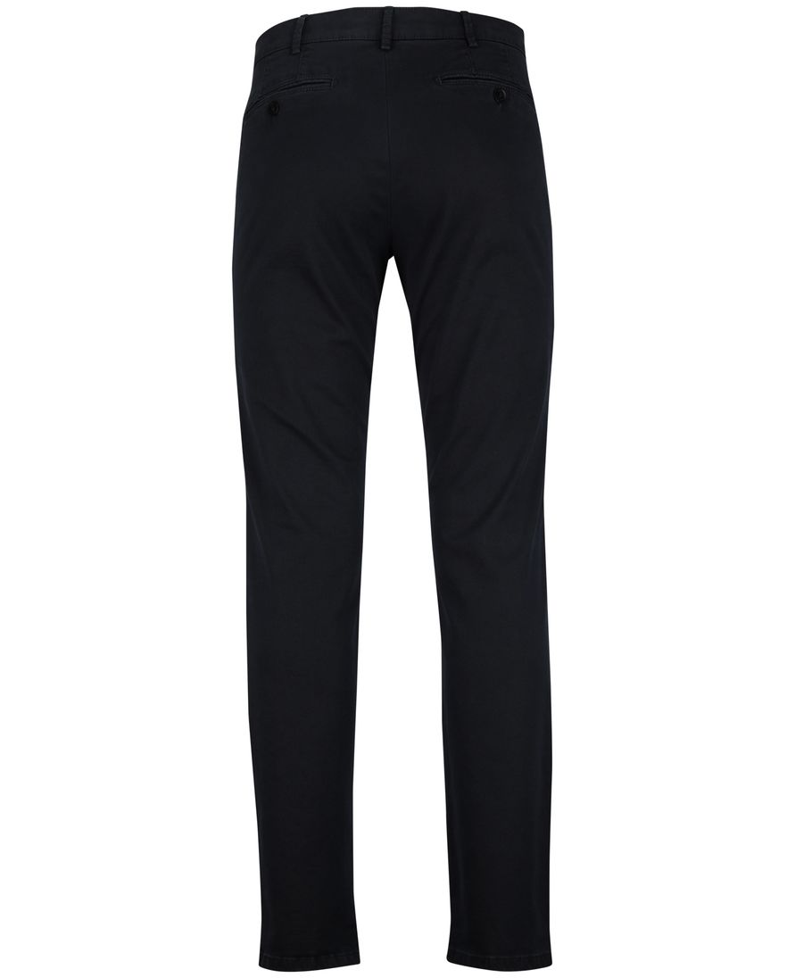 Katoenen chino Meyer Rio donkerblauw