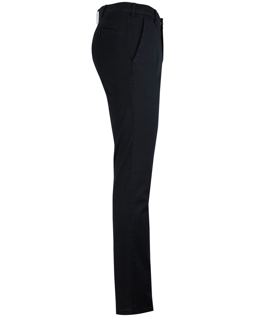 Katoenen chino Meyer Rio donkerblauw