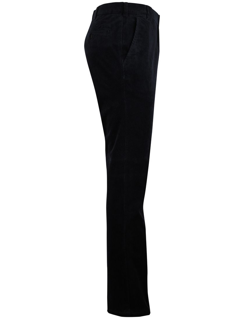 Corduroy chino Meyer Rio donkerblauw katoen