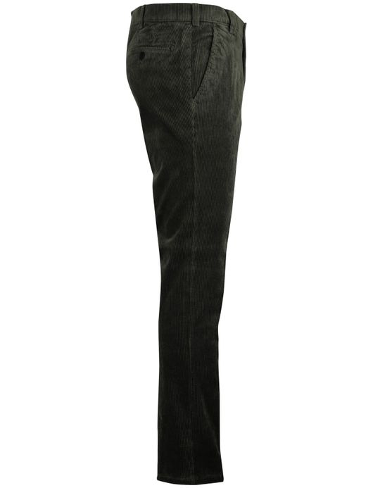 Meyer Rio corduroy chino groen katoen