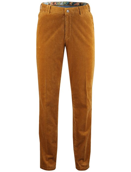 Meyer corduroy chino donkergeel