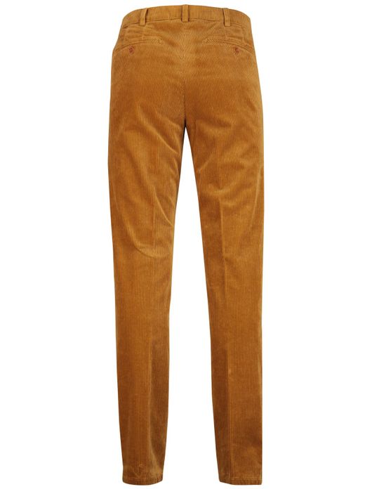 Meyer corduroy chino donkergeel