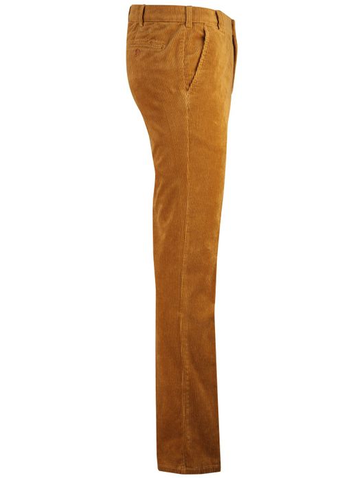 Meyer corduroy chino donkergeel