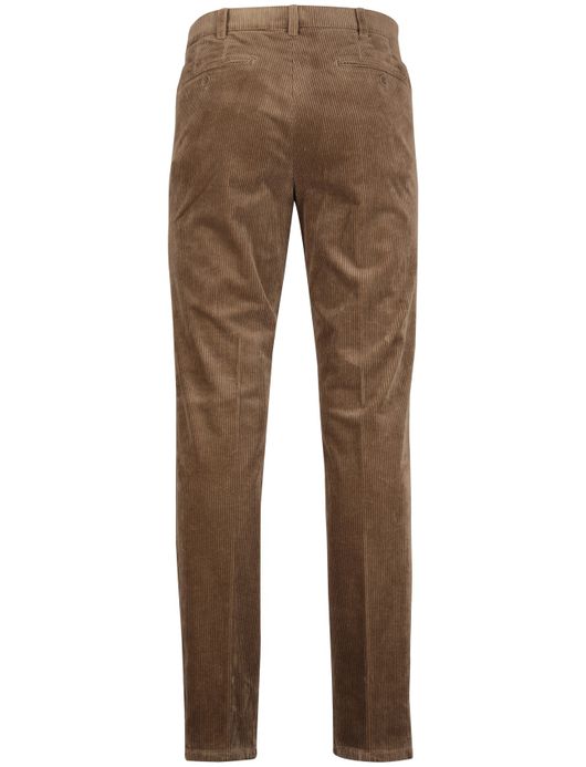 Corduroy chino Meyer bruin katoen