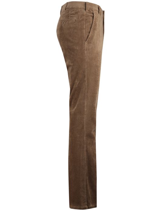 Corduroy chino Meyer bruin katoen