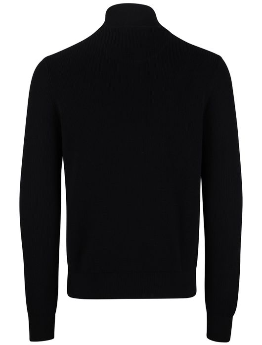 State of Art half zip trui donkerblauw katoen