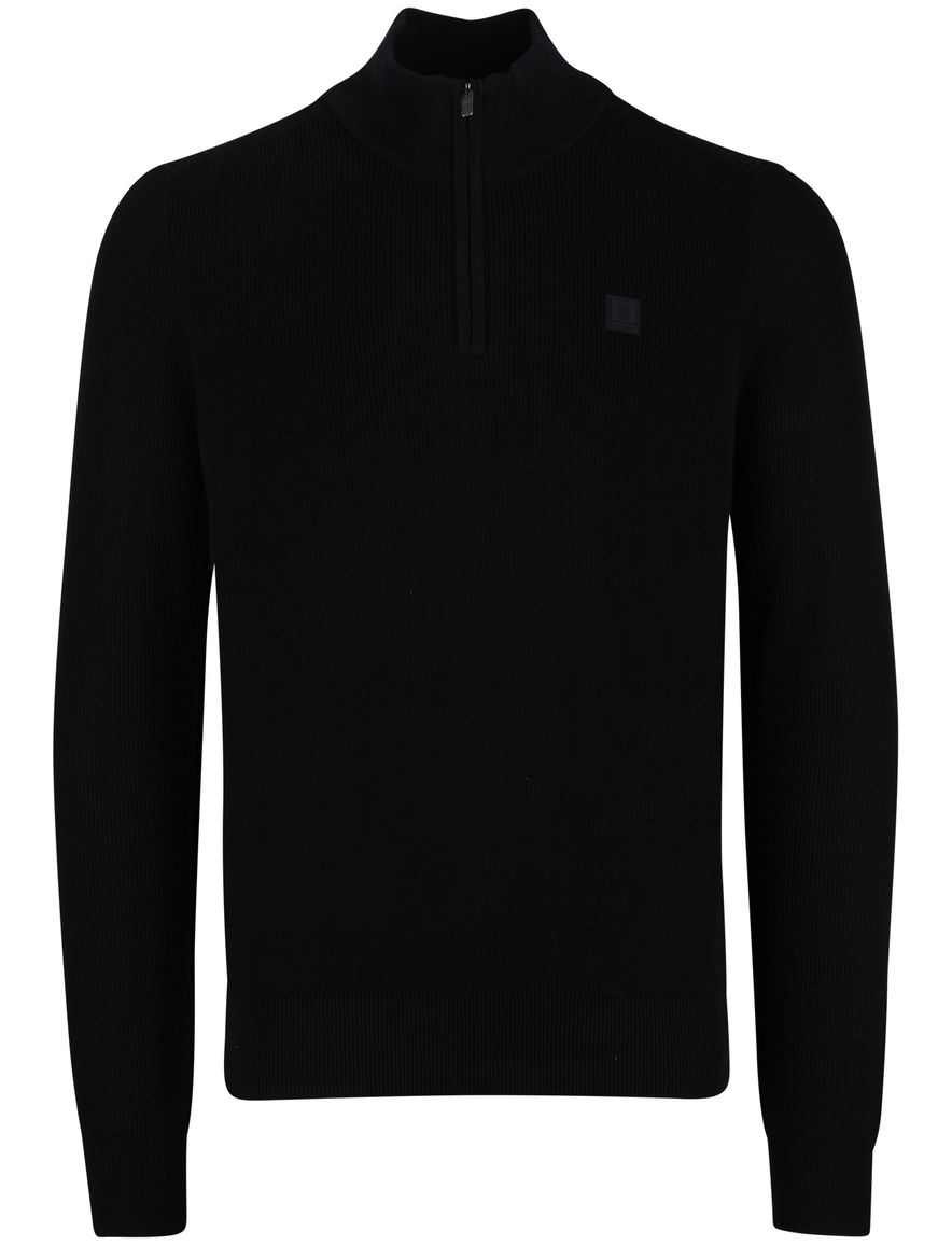 State of Art half zip trui donkerblauw normale fit