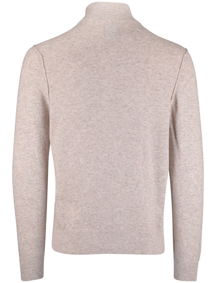 State of Art half zip trui beige gemêleerd
