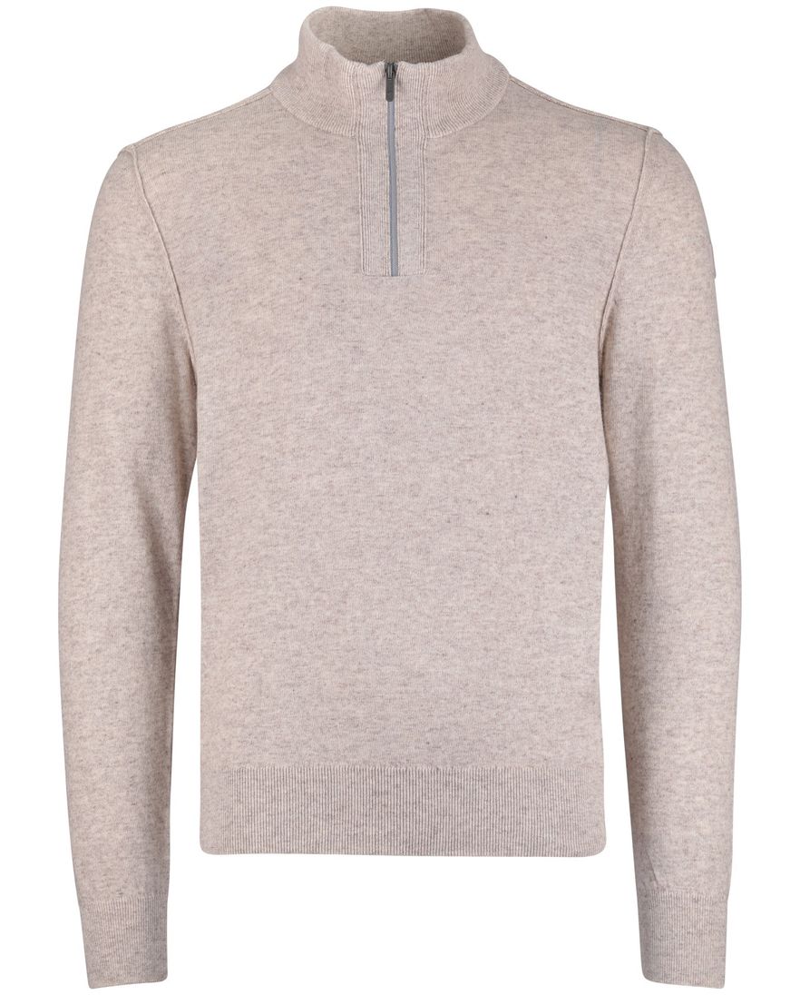 State of Art half zip trui beige normale fit
