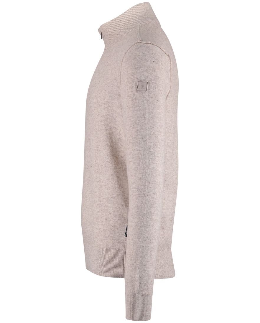 State of Art half zip trui beige normale fit