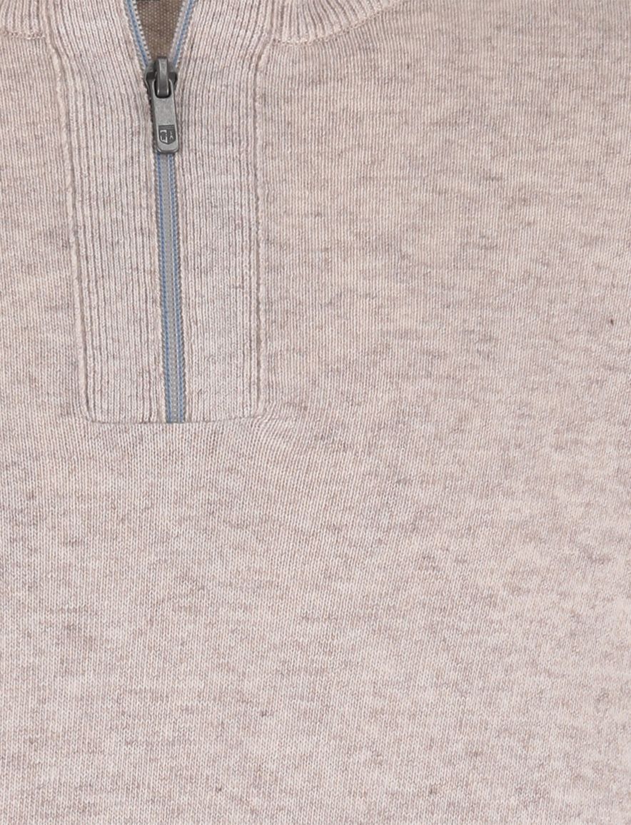 State of Art half zip trui beige normale fit