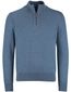 State of Art half zip trui blauw gemêleerd