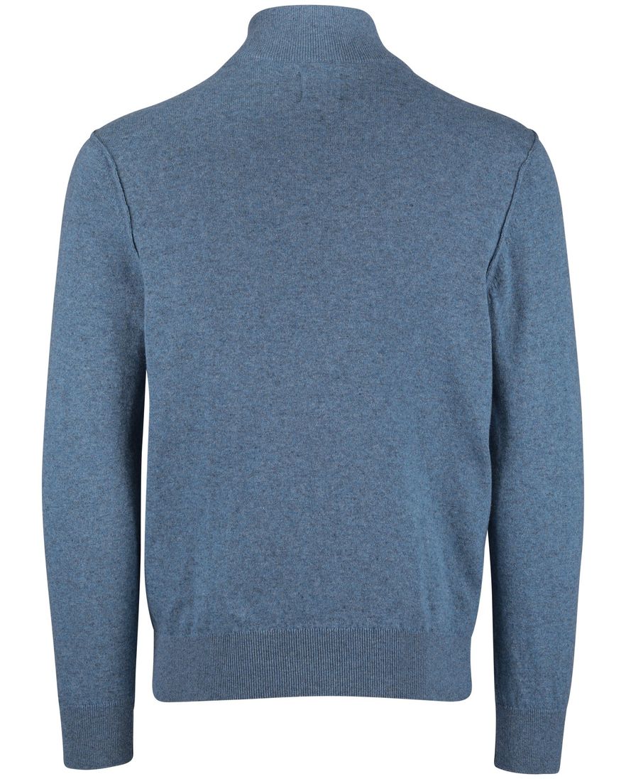 State of Art half zip trui blauw normale fit