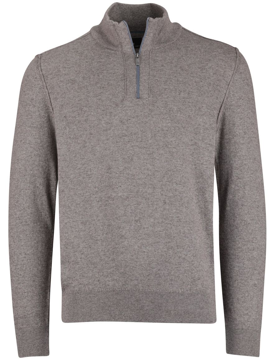 State of Art half zip trui grijs normale fit