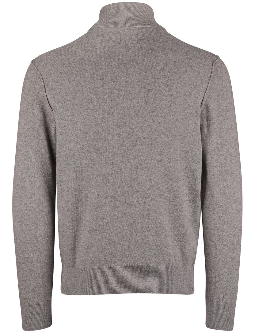 State of Art half zip trui grijs gemêleerd