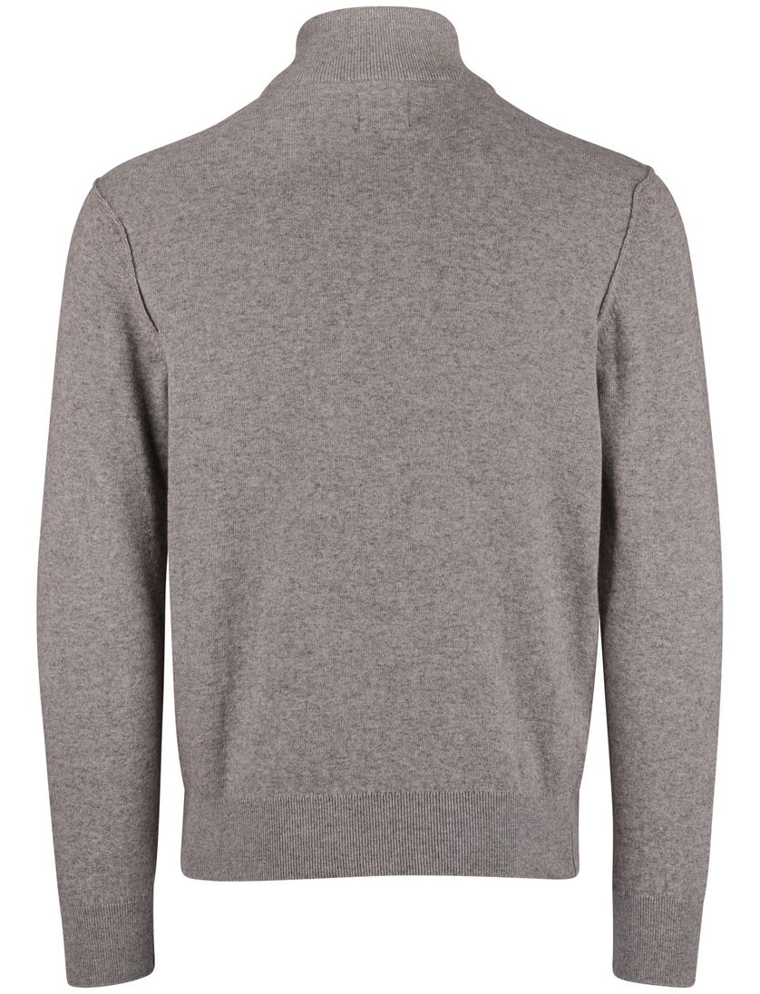 State of Art half zip trui grijs gemêleerd