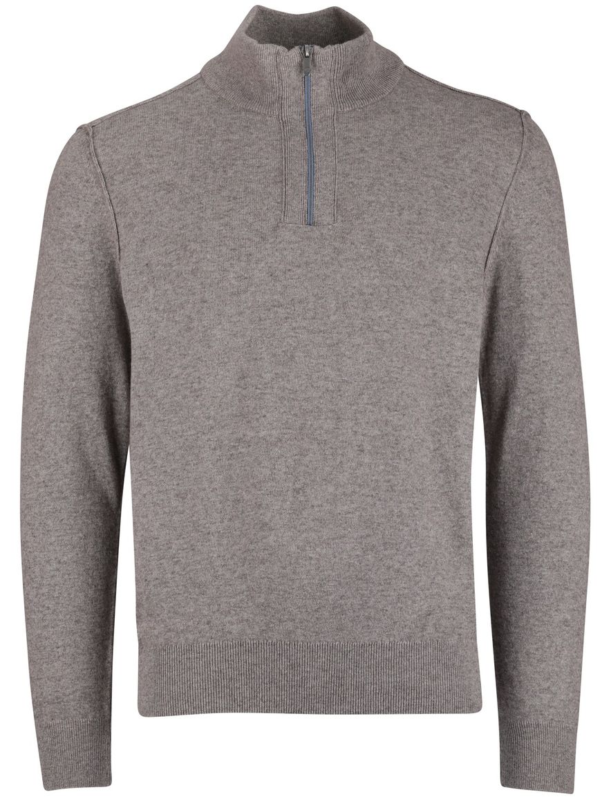 State of Art half zip trui grijs normale fit