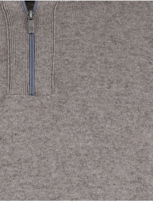 State of Art half zip trui melange grijs