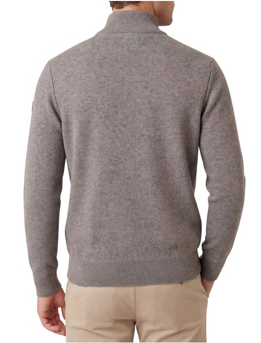 State of Art half zip trui melange grijs